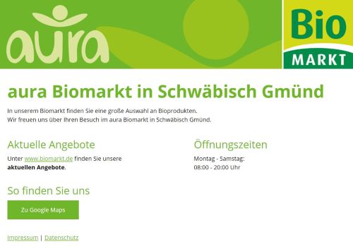 aura Biomarkt Schwäbisch Gmünd