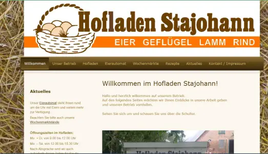 Hofladen Eierhof Stajohann Neuendorf bei Elmshorn
