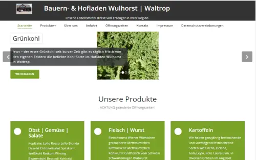 Hofladen Wulhorst Waltrop Elmenhorst
