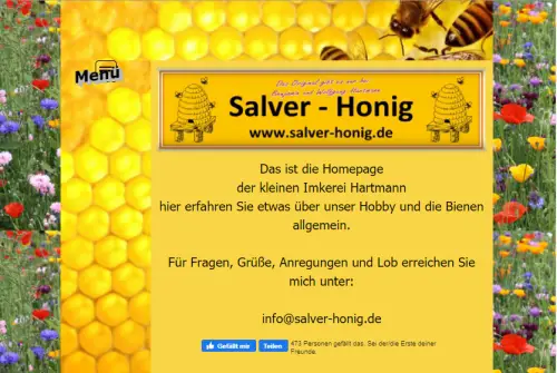 Salver Honig - Imkerei Hartmann Greifenstein - Rodenberg