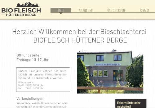 Biofleisch Hüttener Berge Ascheffel