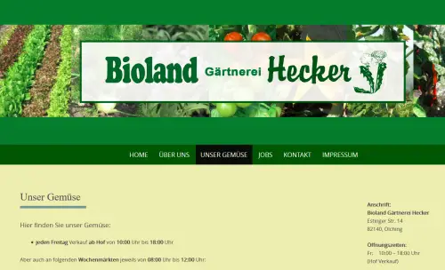 Bioland Gärtnerei Hecker Olching