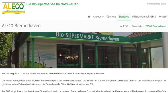 ALECO BioMarkt Bremerhaven Bremerhaven-Lehe