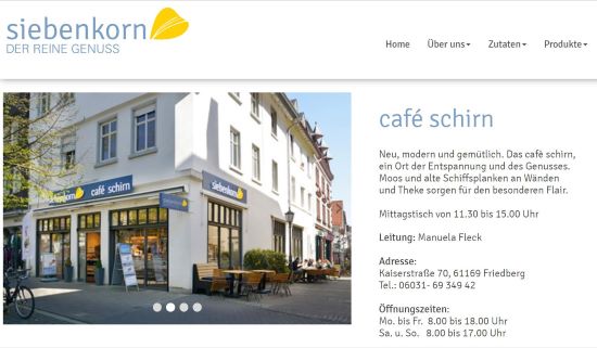 café schirn - Vollkornbäckerei Siebenkorn Friedberg