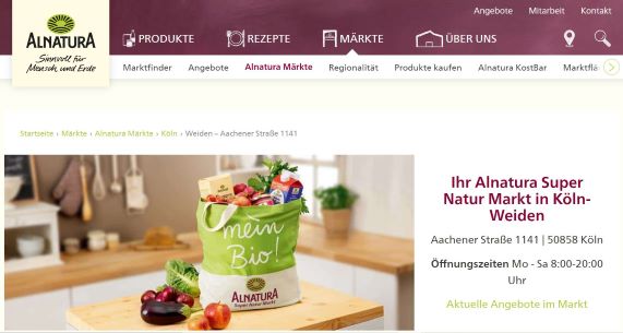 Alnatura Bio-Supermarkt Köln-Weiden