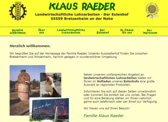 Klaus Raeder - Eulenhof Hofladen Bretzenheim