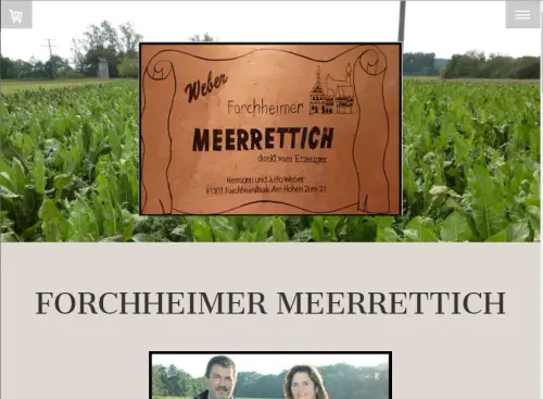 Meerrettich Weber - Forchheimer Meerrettich und mehr Forchheim - Burk