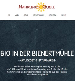 NahrungsQuell - Bio in der Bienertmühle Dresden - Plauen