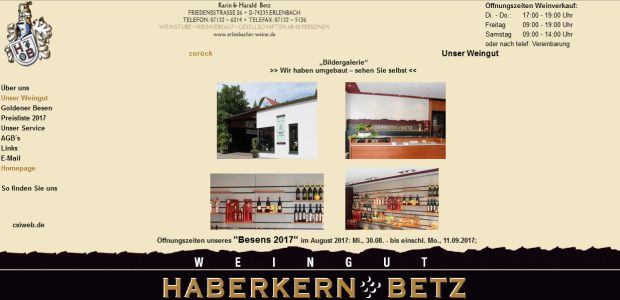 Weingut Haberkenr + Betz und Goldener Besen Erlenbach