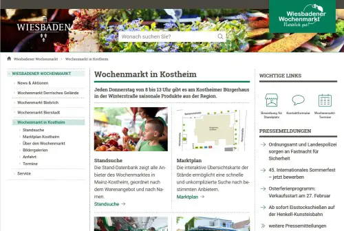 Wochenmarkt Kostheim  Mainz-Kostheim