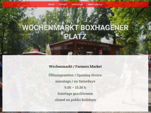 Bauern- und Ökomarkt Boxhagener Platz Berlin - Friedrichshain