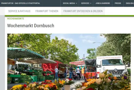 Wochenmarkt Dornbusch Frankfurt - Dornbusch