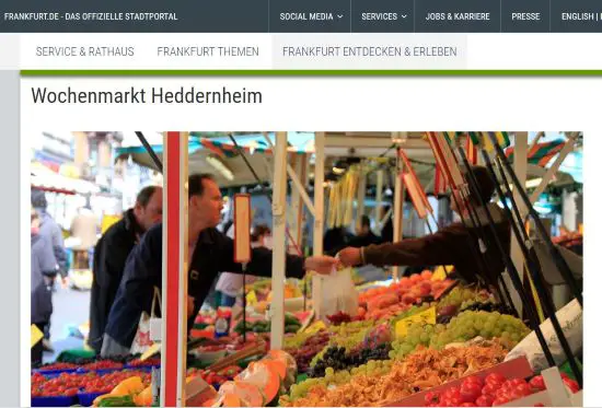 Wochenmarkt Heddernheim Frankfurt - Heddernheim