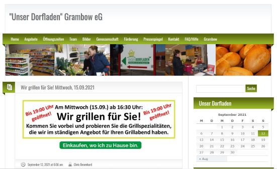 "Unser Dorfladen" Grambow eG Grambow