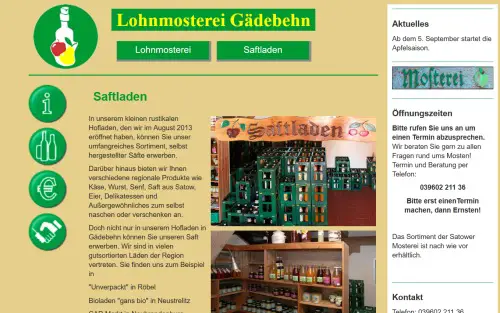 Lohnmosterei & Saftladen Gädebehn Knorrendorf - Gädebehn