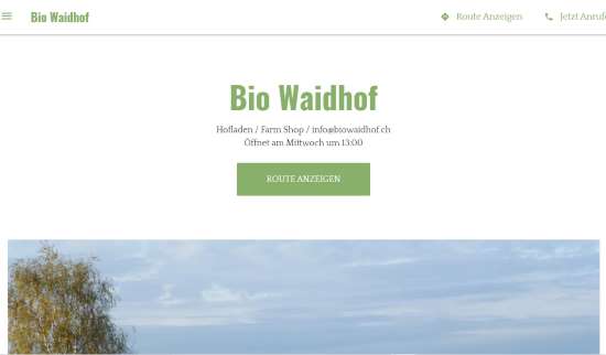 Bio Waidhof - Hofladen Zürich-Seebach