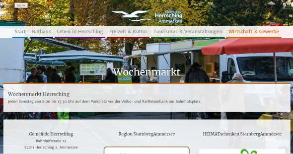 Wochenmarkt in Herrsching Herrsching am Ammersee