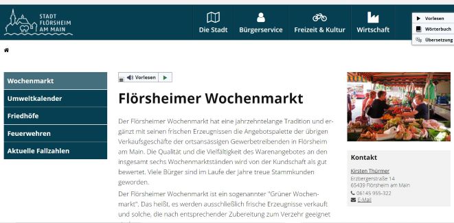 Flörsheimer Wochenmarkt Flörsheim am Main