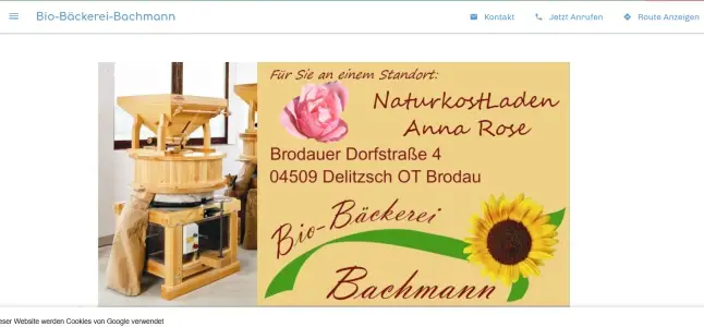 Bio Bäckerei Bachmann Delitzsch OT Brodau