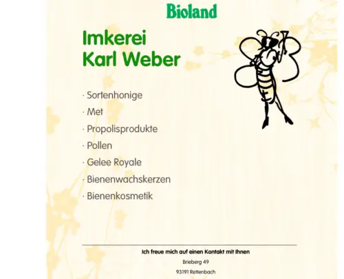 Bioland Imkerei Karl Weber Rettenbach