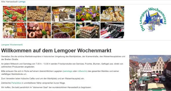 Wochenmarkt Lemgo  Lemgo