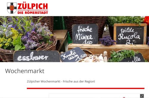 Zülpicher Wochenmarkt Zülpich