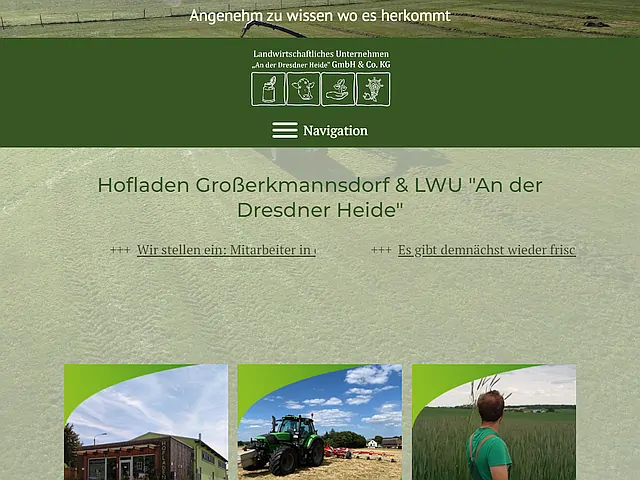 Landwirtschaftliches Unternehmen "An der Dresdner Heide" Radeberg-Großerkmannsdorf