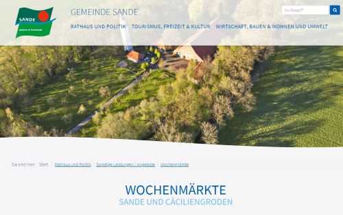 Wochenmarkt Sande Sande