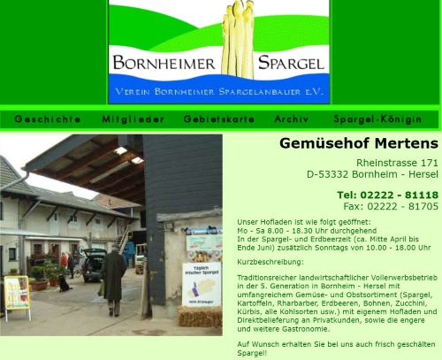 Gemüsehof Mertens Bornheim - Hersel