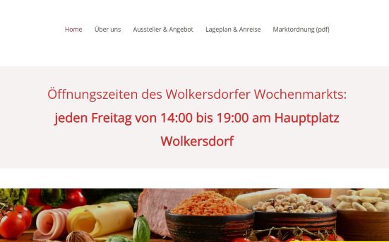 Wolkersdorfer Wochenmarkt Wolkersdorf im Weinviertel