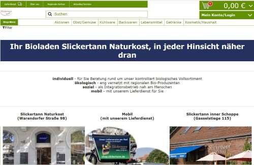 Slickertann Naturkost - Bioladen und Lieferdienst Münster