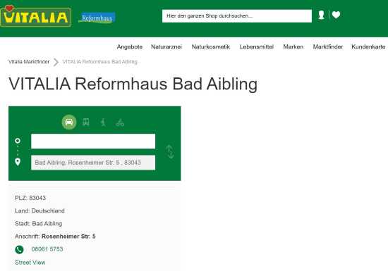 VITALIA Reformhaus Bad Aibling
