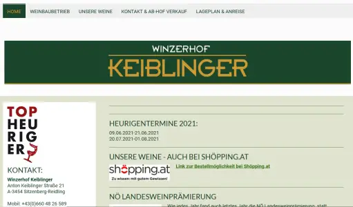 Winzerhof  Keiblinger Sitzenberg-Reidling