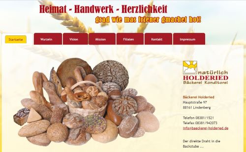 Bio-Bäckerei Holderied - Hauptgeschäft Lindenberg im Allgäu