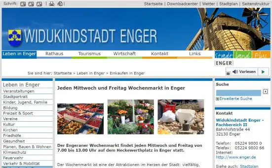 Wochenmarkt Enger Enger