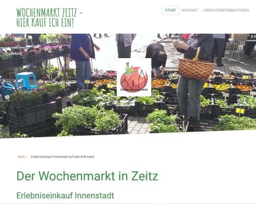 Zeitzer Wochenmarkt auf dem Rossmarkt Zeitz