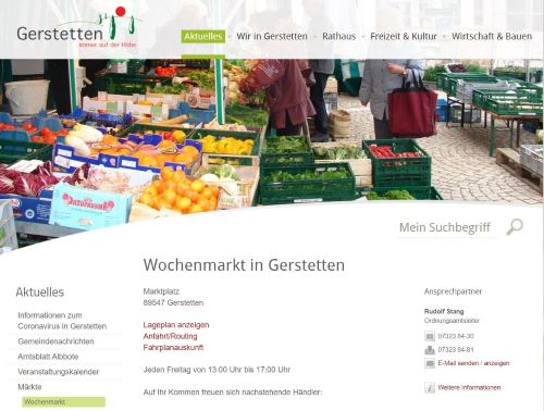 Wochenmarkt Gerstetten Gerstetten