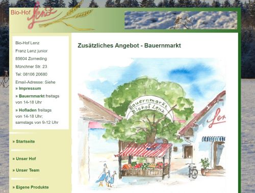 Bauernmarkt Zorneding beim Biohof Lenz Zorneding