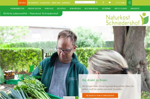 Naturkost Schnie­dershof - Biokiste Wachtendonk