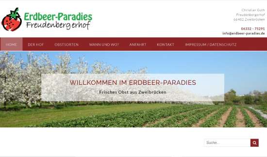 Erdbeer-Paradies Freudenbergerhof Zweibrücken