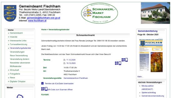 Schmankerlmarkt Fischlham Fischlham