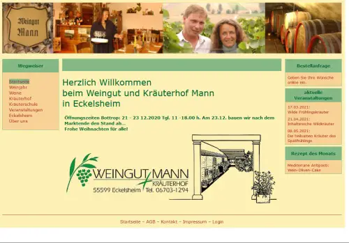 Weingut und Kräuterhof Mann Eckelsheim