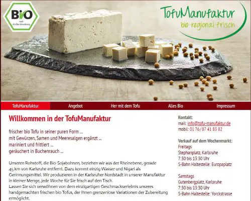 Tofu-Manufaktur Carolin Groh Karlsruhe