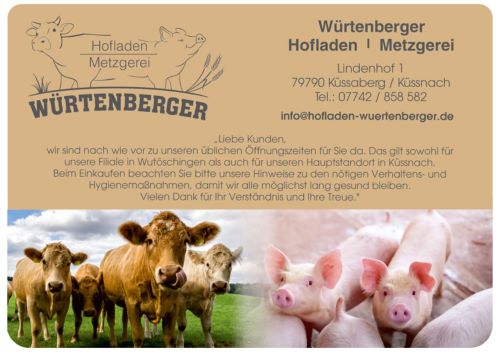 Metzgerei und Hofladen Würtenberger Küssaberg-Küssnach