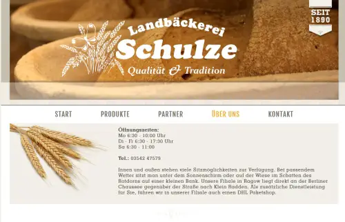 Landbäckerei Schulze Filiale Ragow Ragow