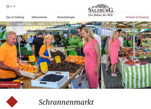 Salzburger Schranne - Schrannenmarkt / Wochenmarkt Salzburg
