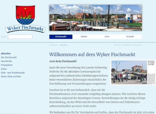 Wyker Fischmarkt auf Föhr Wyk auf Föhr