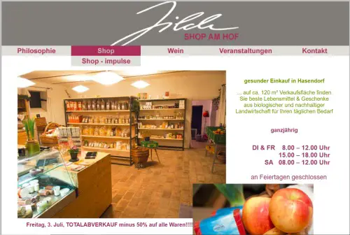 Jilch - Shop am Hof Sitzenberg-Reidling