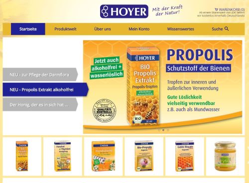 Onlineshop HOYER Alpenbienenhof Polling