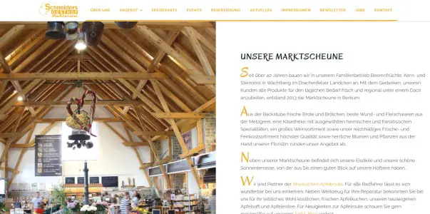 Schneiders Obsthof Marktscheune Wachtberg